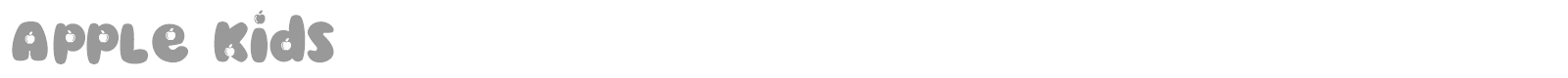 Apple Kids font preview